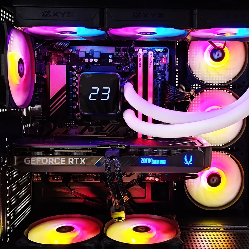 Aurora Tesseract X 50 Black Desktop Gaming PC | AMD Ryzen 7 8700F | 32GB RAM | 1TB SSD | RTX 5070 | Windows 11 Pro