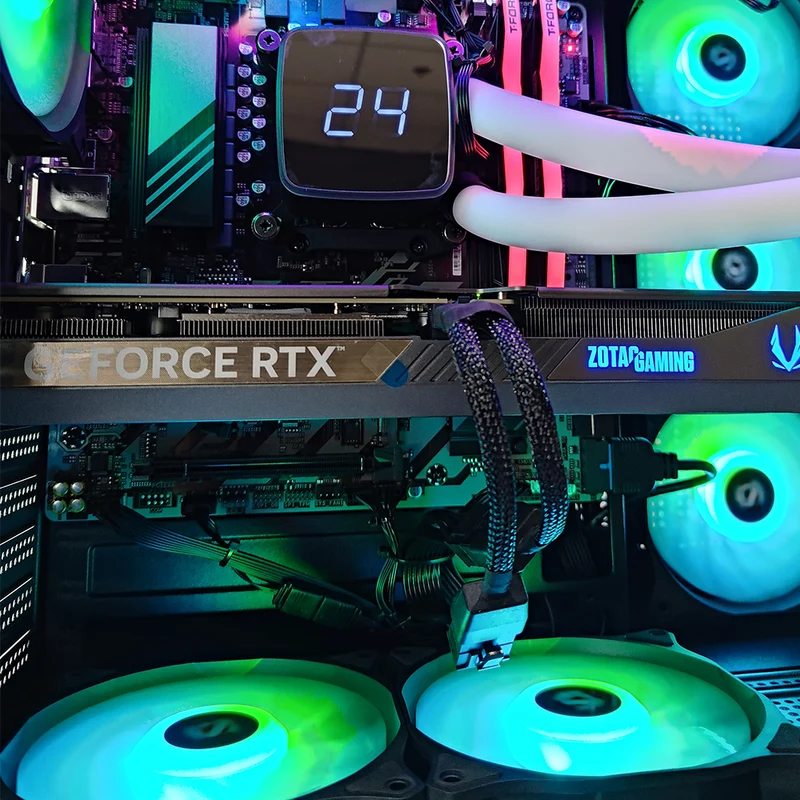 Aurora Tesseract X 50 Black Desktop Gaming PC | AMD Ryzen 7 8700F | 32GB RAM | 1TB SSD | RTX 5070 | Windows 11 Pro