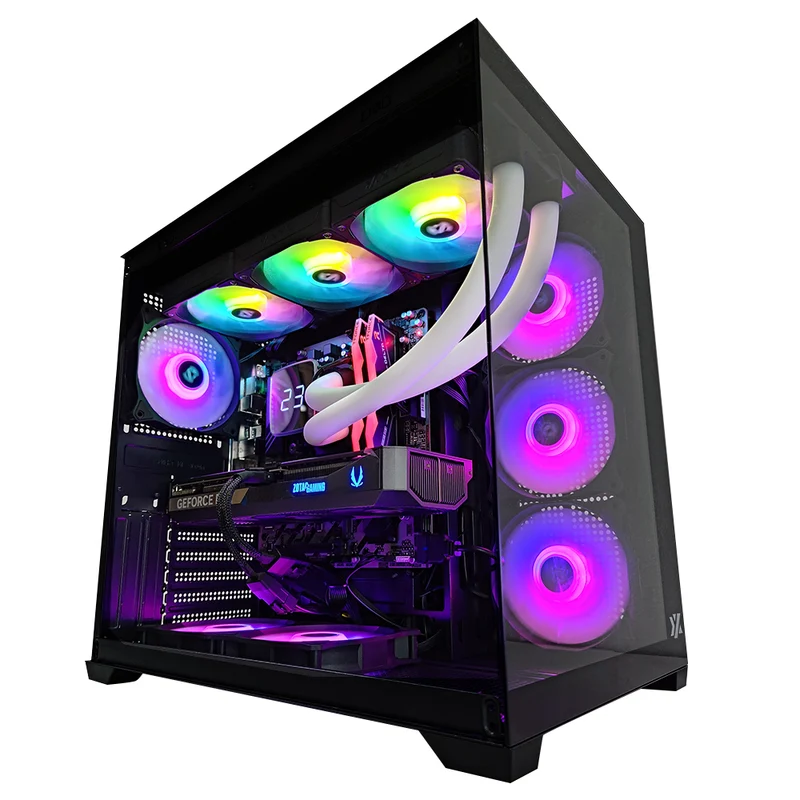 Aurora Tesseract X 50 Black Desktop Gaming PC | AMD Ryzen 7 8700F | 32GB RAM | 1TB SSD | RTX 5070 | Windows 11 Pro