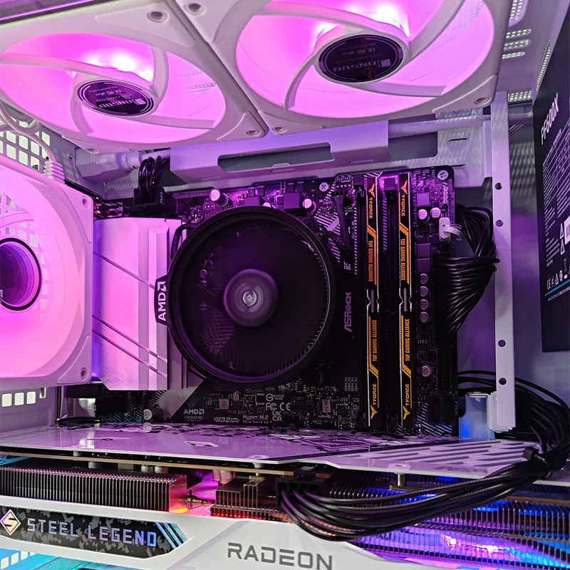 Alpha D32 White Desktop Gaming PC | AMD Ryzen 5 5600 | 16GB RAM | 512GB SSD | RX 7600 | Windows 11 Pro