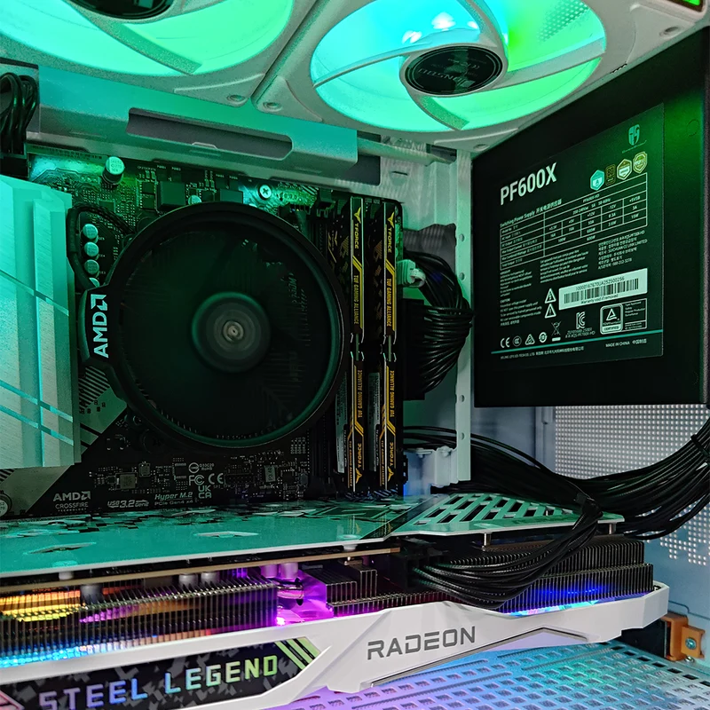 Alpha D32 White Desktop Gaming PC | AMD Ryzen 5 5600 | 16GB RAM | 512GB SSD | RX 7600 | Windows 11 Pro