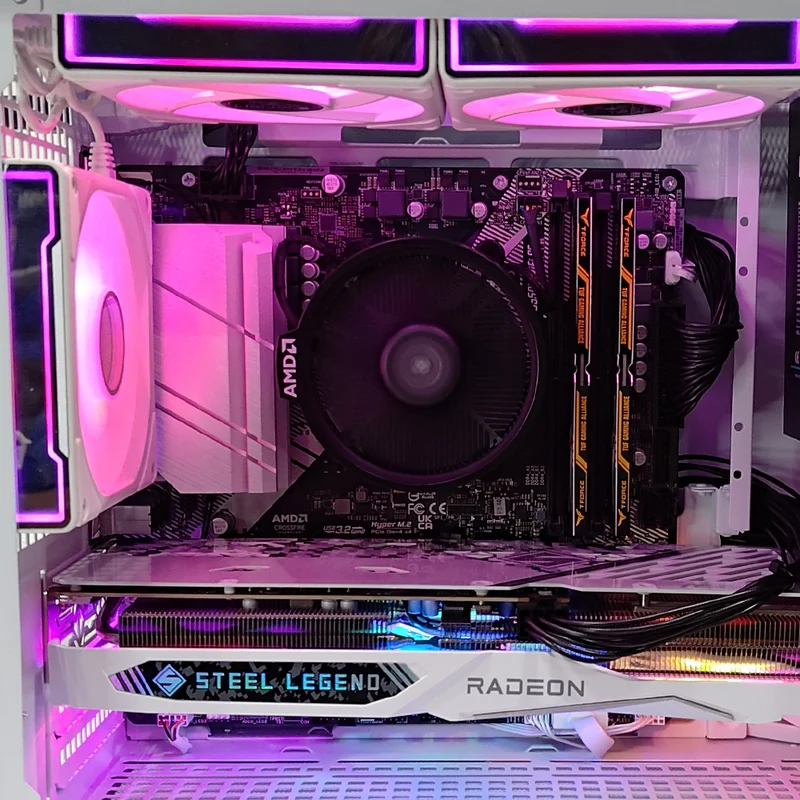 Alpha D32 White Desktop Gaming PC | AMD Ryzen 5 5600 | 16GB RAM | 512GB SSD | RX 7600 | Windows 11 Pro