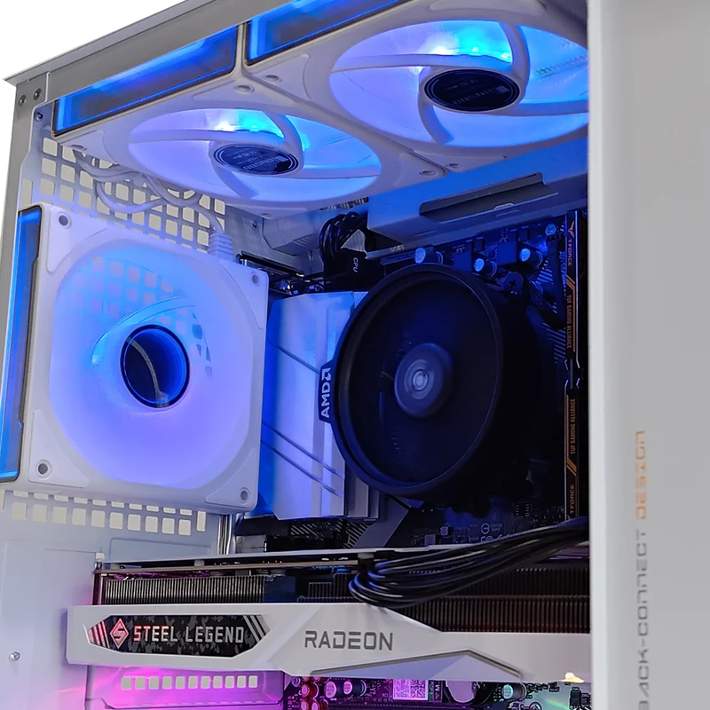 Alpha D32 White Desktop Gaming PC | AMD Ryzen 5 5600 | 16GB RAM | 512GB SSD | RX 7600 | Windows 11 Pro