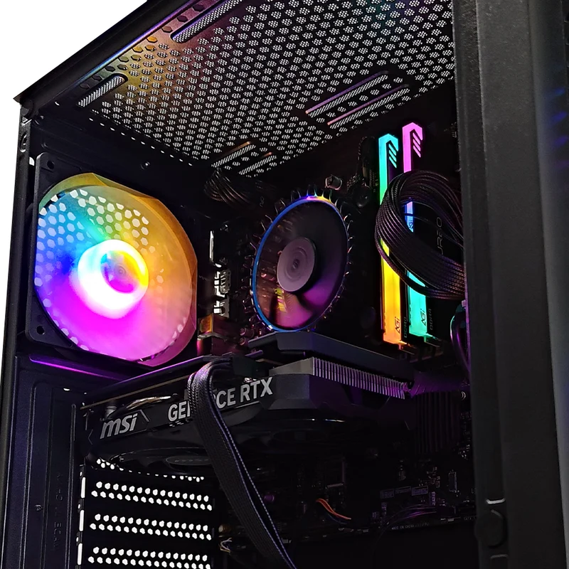 Alpha Breeze Black Desktop Gaming PC | Intel Core i5 14400F | 16GB RAM | 512GB SSD | RTX 4060 | Windows 11 Pro