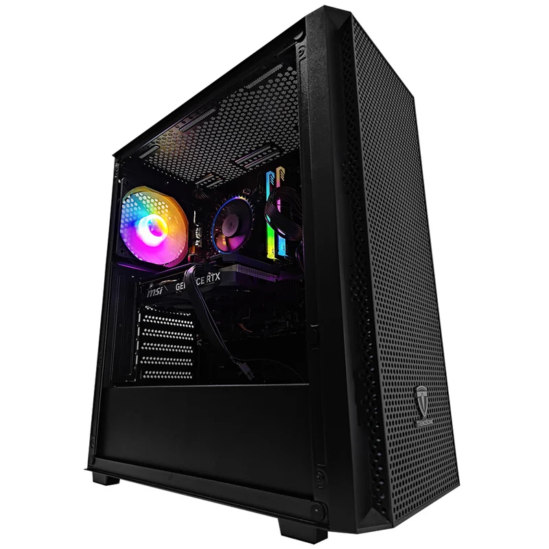 Alpha Breeze Black Desktop Gaming PC | Intel Core i5 14400F | 16GB RAM | 512GB SSD | RTX 4060 | Windows 11 Pro