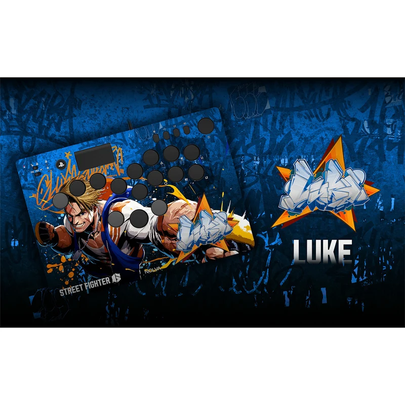 Hori Street Fighter 6 Nolva Mechanical All-Button Arcade Controller for PS5 and Windows (Luke, Jamie, Chun-Li, E.Honda, Manon, Marisa, Zangief, Cammy, Rashid, Gouki)