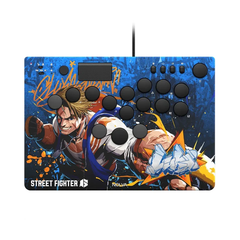 Hori Street Fighter 6 Nolva Mechanical All-Button Arcade Controller for PS5 and Windows (Luke, Jamie, Chun-Li, E.Honda, Manon, Marisa, Zangief, Cammy, Rashid, Gouki)