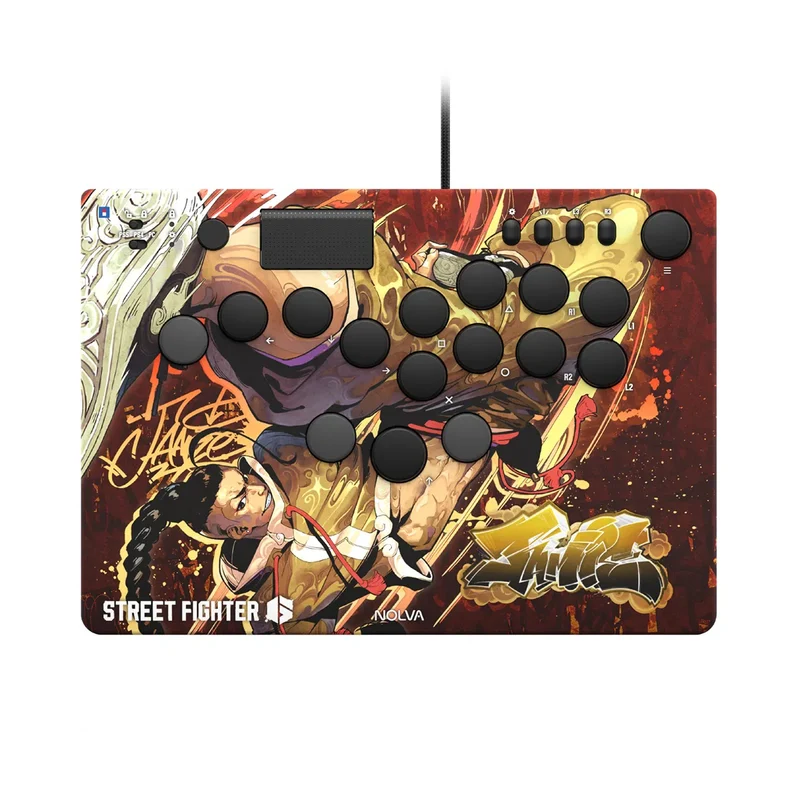 Hori Street Fighter 6 Nolva Mechanical All-Button Arcade Controller for PS5 and Windows (Luke, Jamie, Chun-Li, E.Honda, Manon, Marisa, Zangief, Cammy, Rashid, Gouki)