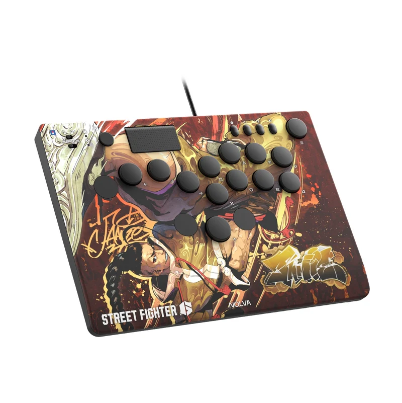 Hori Street Fighter 6 Nolva Mechanical All-Button Arcade Controller for PS5 and Windows (Luke, Jamie, Chun-Li, E.Honda, Manon, Marisa, Zangief, Cammy, Rashid, Gouki)