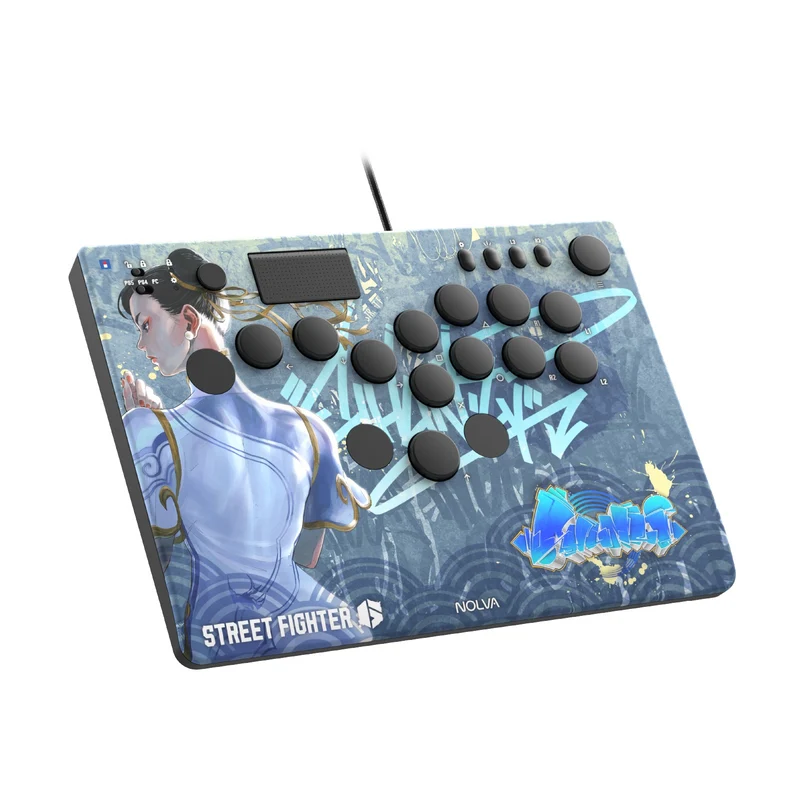 Hori Street Fighter 6 Nolva Mechanical All-Button Arcade Controller for PS5 and Windows (Luke, Jamie, Chun-Li, E.Honda, Manon, Marisa, Zangief, Cammy, Rashid, Gouki)