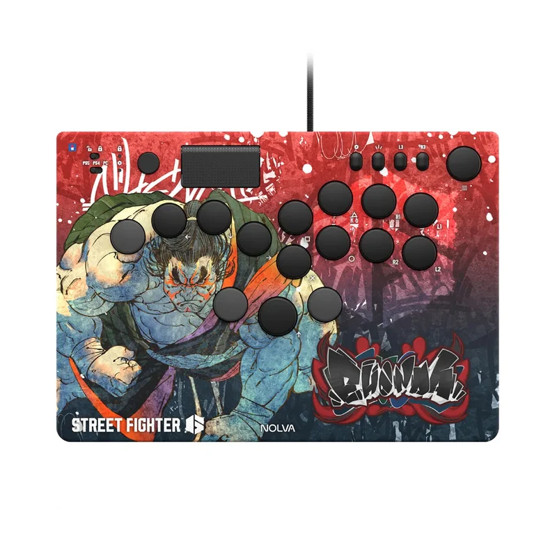 Hori Street Fighter 6 Nolva Mechanical All-Button Arcade Controller for PS5 and Windows (Luke, Jamie, Chun-Li, E.Honda, Manon, Marisa, Zangief, Cammy, Rashid, Gouki)