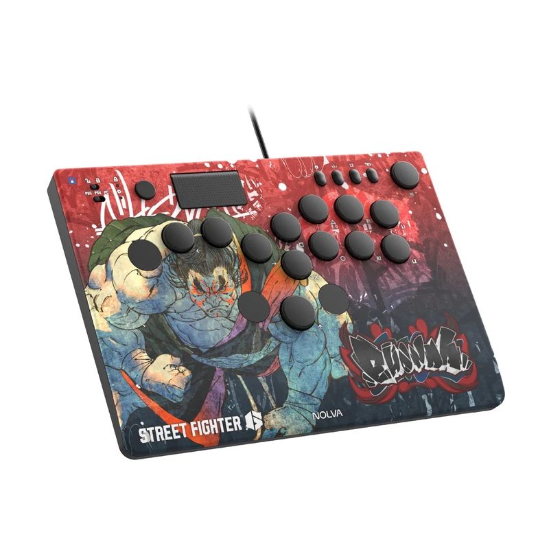 Hori Street Fighter 6 Nolva Mechanical All-Button Arcade Controller for PS5 and Windows (Luke, Jamie, Chun-Li, E.Honda, Manon, Marisa, Zangief, Cammy, Rashid, Gouki)