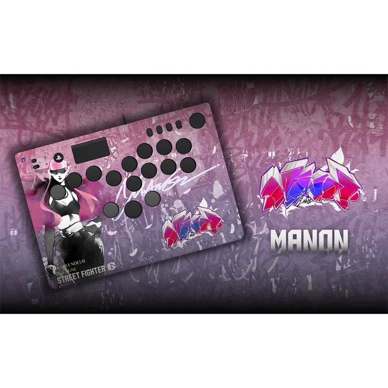 Hori Street Fighter 6 Nolva Mechanical All-Button Arcade Controller for PS5 and Windows (Luke, Jamie, Chun-Li, E.Honda, Manon, Marisa, Zangief, Cammy, Rashid, Gouki)