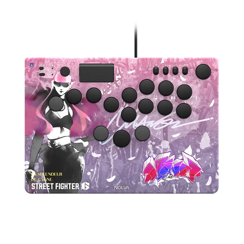 Hori Street Fighter 6 Nolva Mechanical All-Button Arcade Controller for PS5 and Windows (Luke, Jamie, Chun-Li, E.Honda, Manon, Marisa, Zangief, Cammy, Rashid, Gouki)