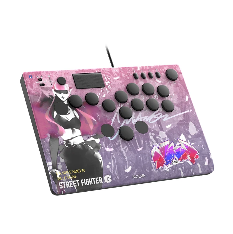 Hori Street Fighter 6 Nolva Mechanical All-Button Arcade Controller for PS5 and Windows (Luke, Jamie, Chun-Li, E.Honda, Manon, Marisa, Zangief, Cammy, Rashid, Gouki)