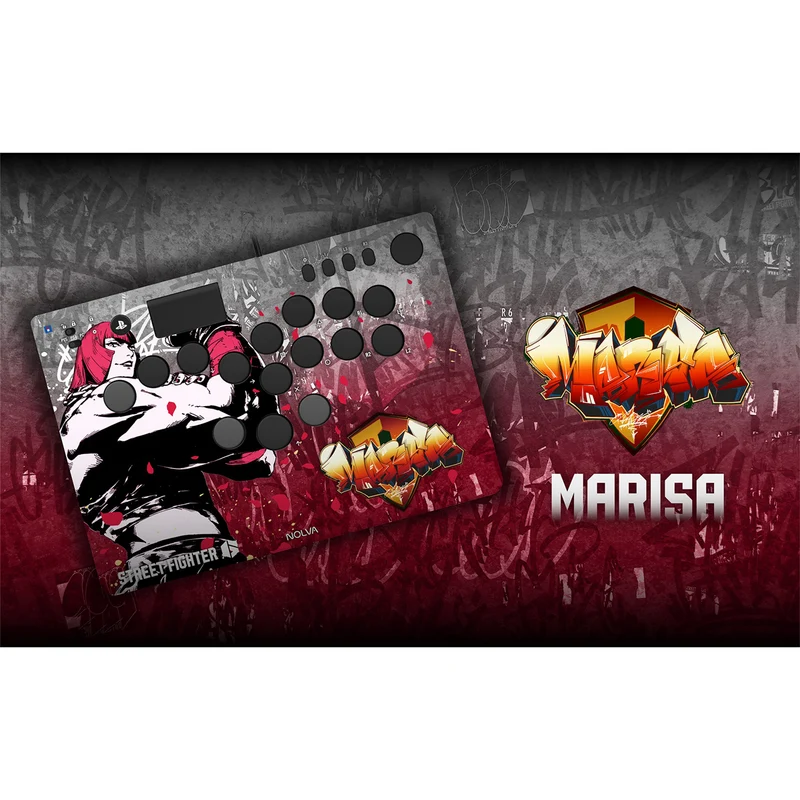Hori Street Fighter 6 Nolva Mechanical All-Button Arcade Controller for PS5 and Windows (Luke, Jamie, Chun-Li, E.Honda, Manon, Marisa, Zangief, Cammy, Rashid, Gouki)
