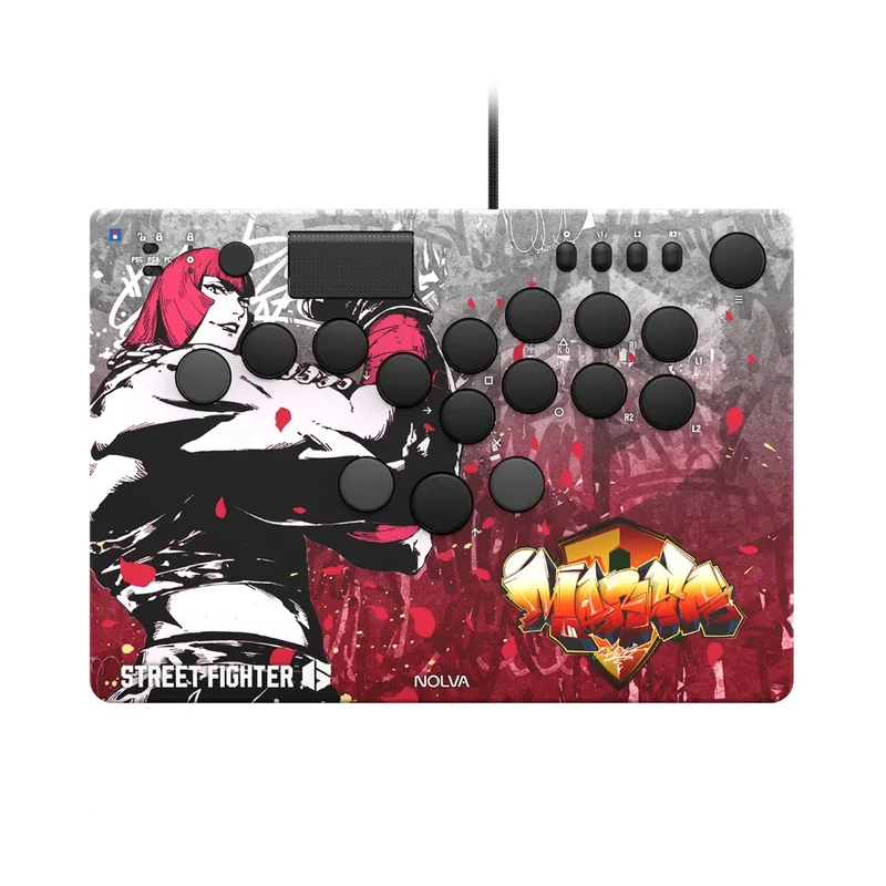 Hori Street Fighter 6 Nolva Mechanical All-Button Arcade Controller for PS5 and Windows (Luke, Jamie, Chun-Li, E.Honda, Manon, Marisa, Zangief, Cammy, Rashid, Gouki)