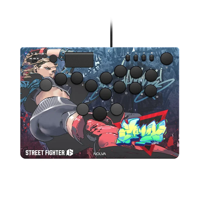 Hori Street Fighter 6 Nolva Mechanical All-Button Arcade Controller for PS5 and Windows (Luke, Jamie, Chun-Li, E.Honda, Manon, Marisa, Zangief, Cammy, Rashid, Gouki)