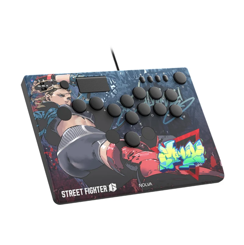 Hori Street Fighter 6 Nolva Mechanical All-Button Arcade Controller for PS5 and Windows (Luke, Jamie, Chun-Li, E.Honda, Manon, Marisa, Zangief, Cammy, Rashid, Gouki)
