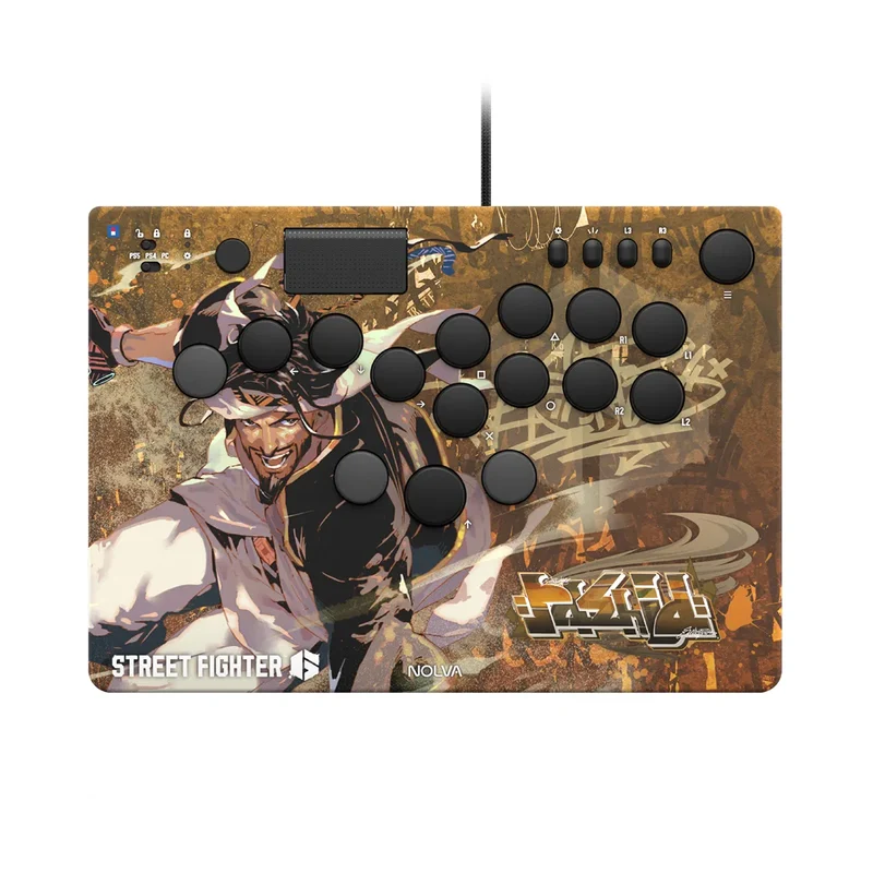 Hori Street Fighter 6 Nolva Mechanical All-Button Arcade Controller for PS5 and Windows (Luke, Jamie, Chun-Li, E.Honda, Manon, Marisa, Zangief, Cammy, Rashid, Gouki)