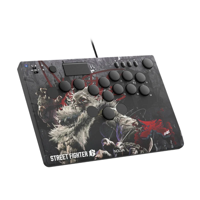 Hori Street Fighter 6 Nolva Mechanical All-Button Arcade Controller for PS5 and Windows (Luke, Jamie, Chun-Li, E.Honda, Manon, Marisa, Zangief, Cammy, Rashid, Gouki)