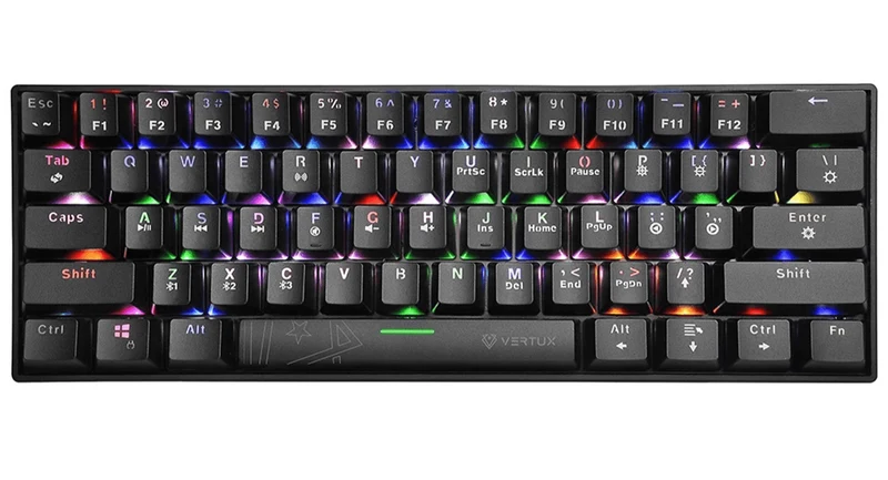 VERTUX VERTUPRO ULTIMATE PERFORMANCE DUAL MODE WIRED/WIRELESS GAMING KEYBOARD (BLACK)