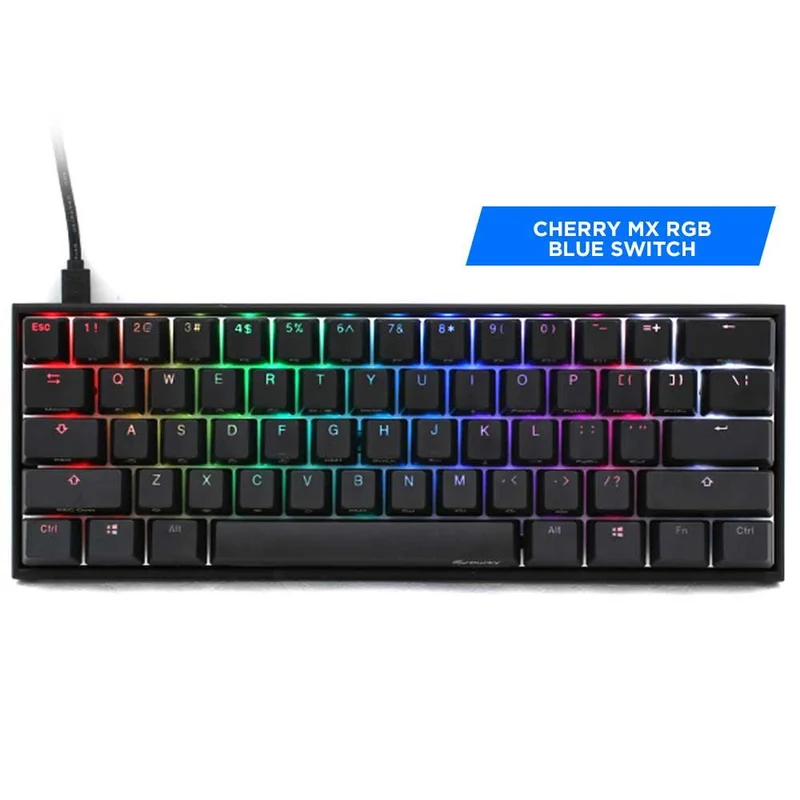 DUCKY MECHA MINI V2 MECHANICAL KEYBOARD (CHERRY MX RGB BLUE SWITCH) (DKME2061ST-CUSPDAAT1)