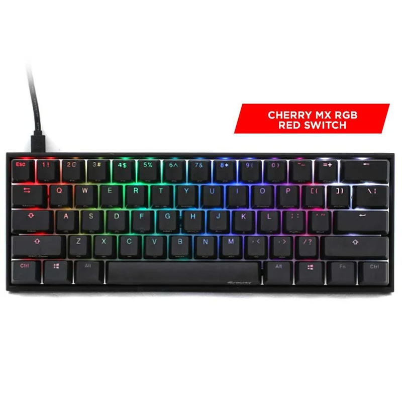 Ducky Mecha Mini V2 Mechanical Keyboard (Cherry Mx RGB Red Switch) (DKME2061ST-RUSPDAAT1)