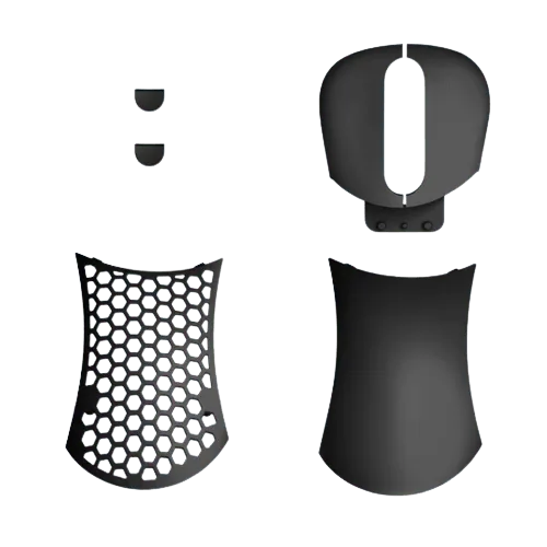 PWNAGE Ultra Custom Extra Cover Set Ergonomic (Black) (ECS-E-B)