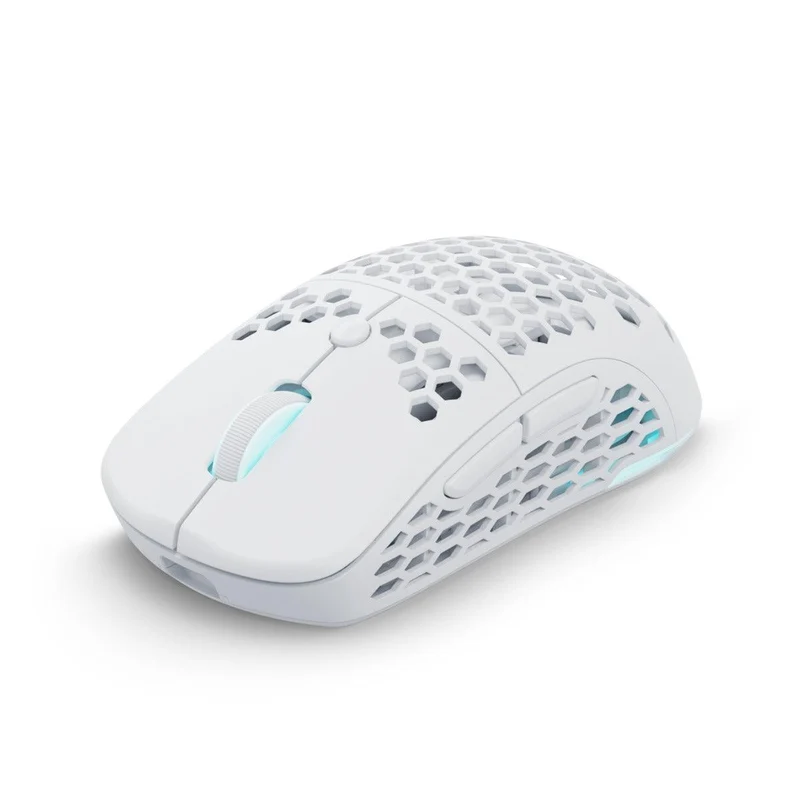 PWNAGE Ultra Custom Ambi RGB Wireless Gaming Mouse Honeycomb Sides (White) (UC-A-H-W)
