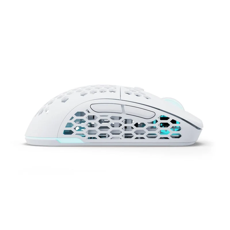 PWNAGE Ultra Custom Ambi RGB Wireless Gaming Mouse Honeycomb Sides (White) (UC-A-H-W)