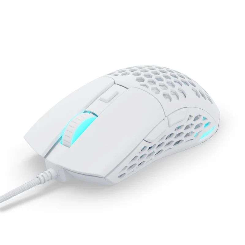 PWNAGE Ultra Custom Symm 2 Wired RGB Gaming Mouse Honeycomb Sides (White) (W-UC-S-2-H-W)