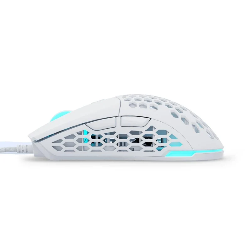 PWNAGE Ultra Custom Symm 2 Wired RGB Gaming Mouse Honeycomb Sides (White) (W-UC-S-2-H-W)