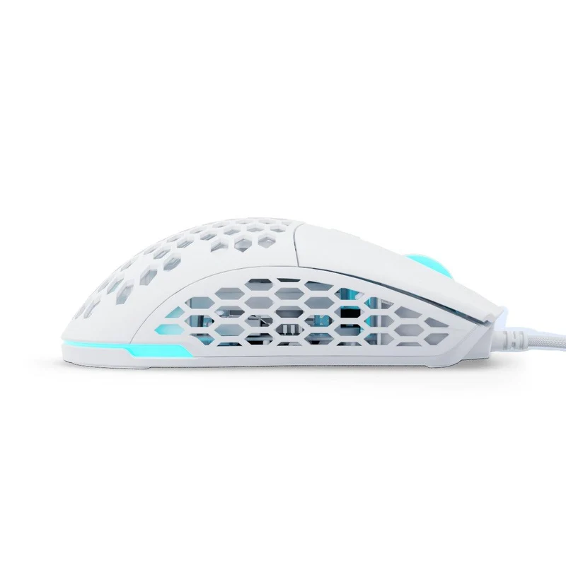 PWNAGE Ultra Custom Symm 2 Wired RGB Gaming Mouse Honeycomb Sides (White) (W-UC-S-2-H-W)