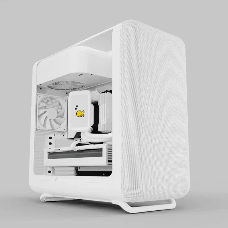 Hyte X50 ATX Mid-Tower Modern Performance PC Case (Pitch Black, Snow White, Matcha, Strawberry Milk)