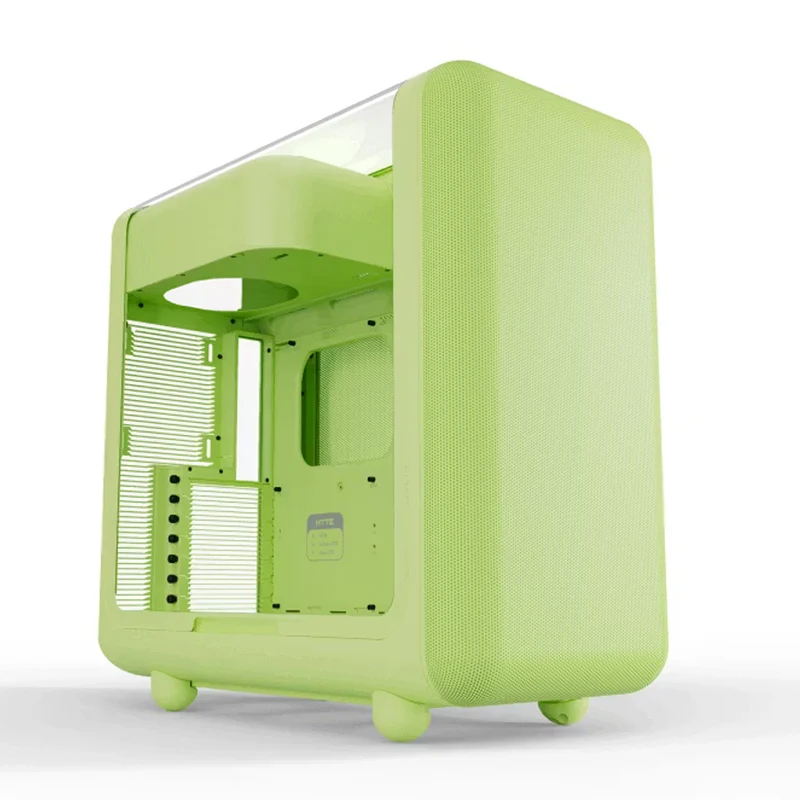 Hyte X50 ATX Mid-Tower Modern Performance PC Case (Pitch Black, Snow White, Matcha, Strawberry Milk)