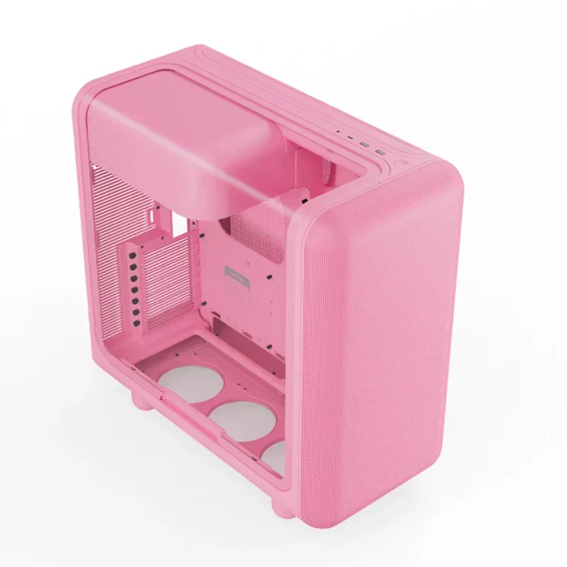 Hyte X50 ATX Mid-Tower Modern Performance PC Case (Pitch Black, Snow White, Matcha, Strawberry Milk)