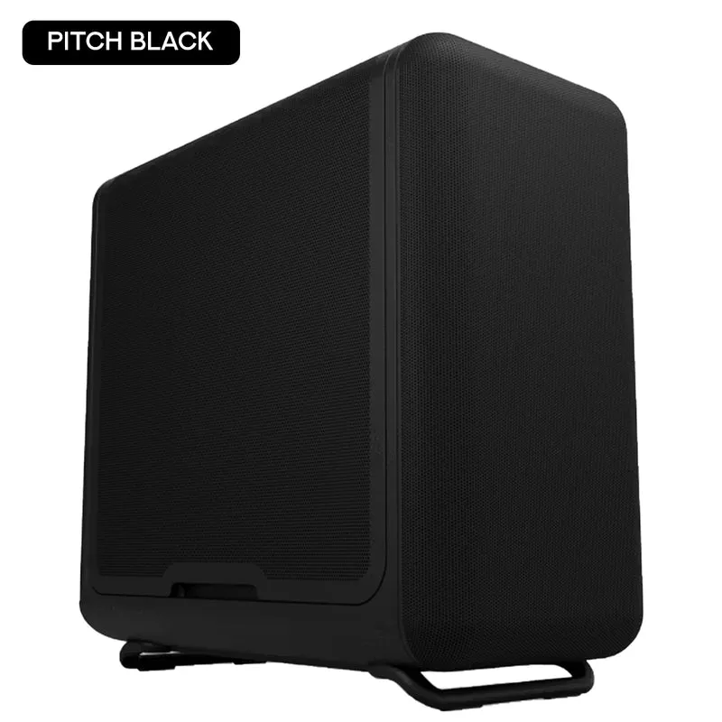 Hyte X50 Air Full-Coverage Micro-Mesh ATX Mid-Tower Modern Performance PC Case (Pitch Black, Snow White)