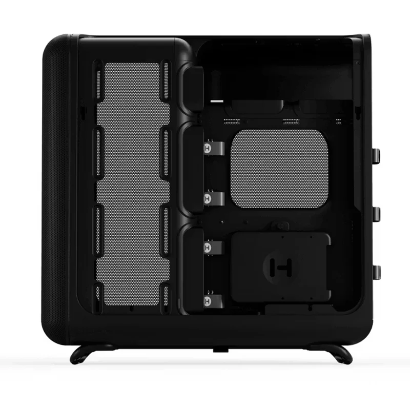 Hyte X50 Air Full-Coverage Micro-Mesh ATX Mid-Tower Modern Performance PC Case (Pitch Black, Snow White)