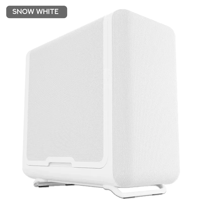 Hyte X50 Air Full-Coverage Micro-Mesh ATX Mid-Tower Modern Performance PC Case (Pitch Black, Snow White)