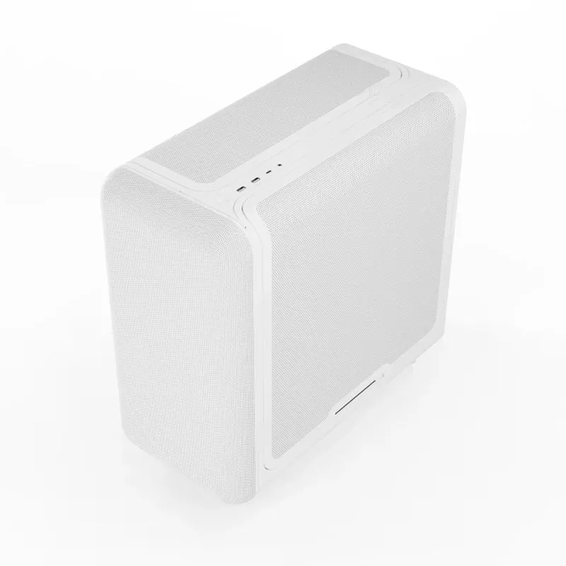 Hyte X50 Air Full-Coverage Micro-Mesh ATX Mid-Tower Modern Performance PC Case (Pitch Black, Snow White)