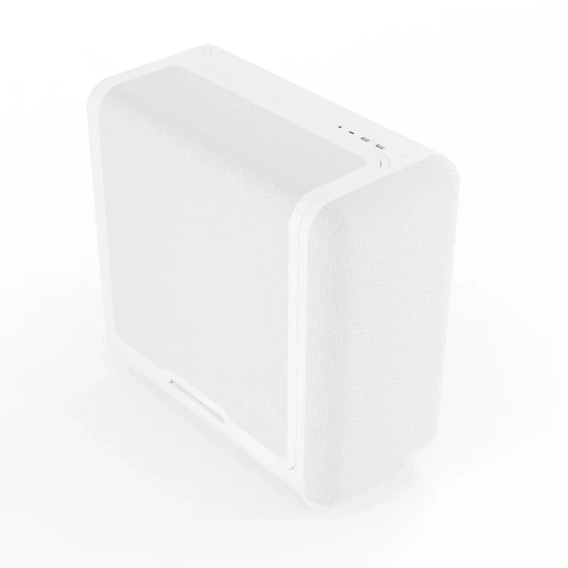 Hyte X50 Air Full-Coverage Micro-Mesh ATX Mid-Tower Modern Performance PC Case (Pitch Black, Snow White)