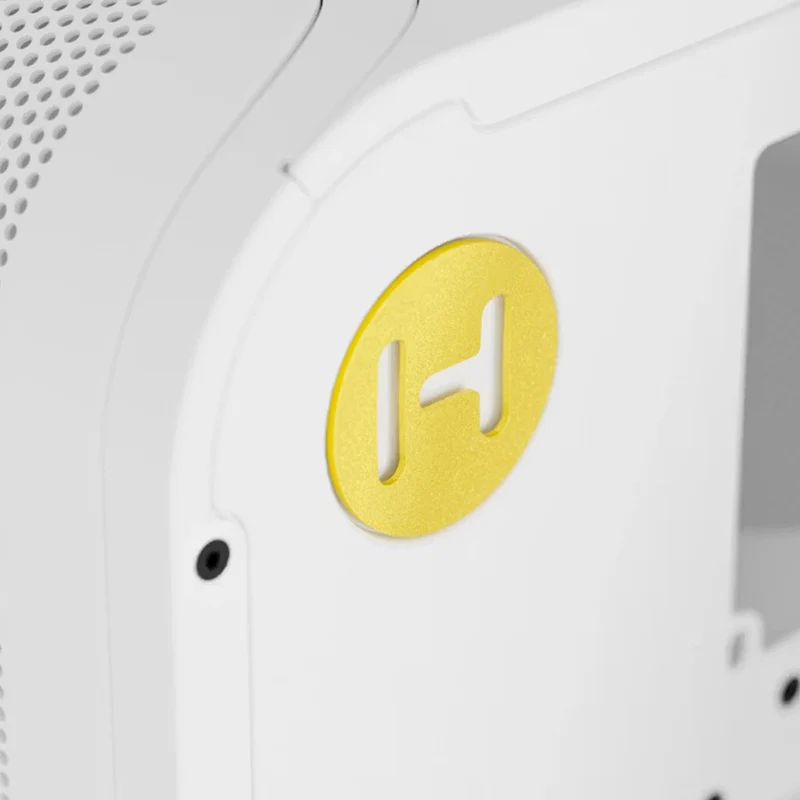 Hyte X50 Air Full-Coverage Micro-Mesh ATX Mid-Tower Modern Performance PC Case (Pitch Black, Snow White)