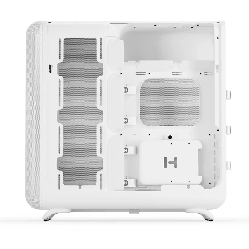 Hyte X50 Air Full-Coverage Micro-Mesh ATX Mid-Tower Modern Performance PC Case (Pitch Black, Snow White)