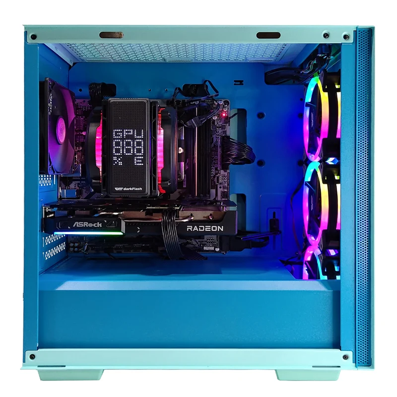 Sigma Macube 110 Green Desktop Gaming PC | AMD Ryzen 7 7700 | 16GB RAM | 1TB SSD | RX 9060 XT | Windows 11 Pro