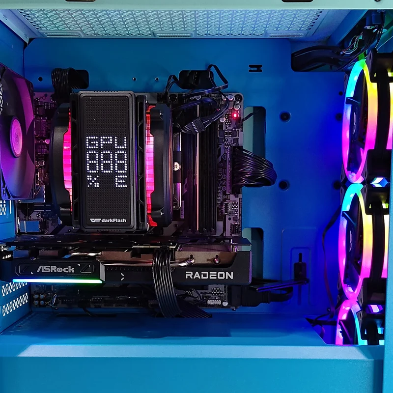Sigma Macube 110 Green Desktop Gaming PC | AMD Ryzen 7 7700 | 16GB RAM | 1TB SSD | RX 9060 XT | Windows 11 Pro