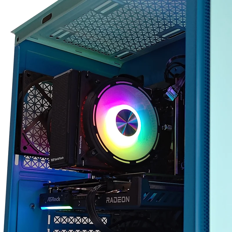 Sigma Macube 110 Green Desktop Gaming PC | AMD Ryzen 7 7700 | 16GB RAM | 1TB SSD | RX 9060 XT | Windows 11 Pro