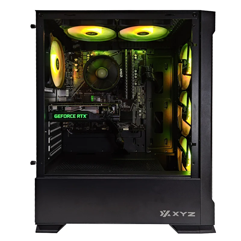 Alpha Airone 300 X Mesh Black Desktop Gaming PC | AMD Ryzen 5 5600 | 16GB RAM | 512GB SSD | RTX 3050 | Windows 11 Pro
