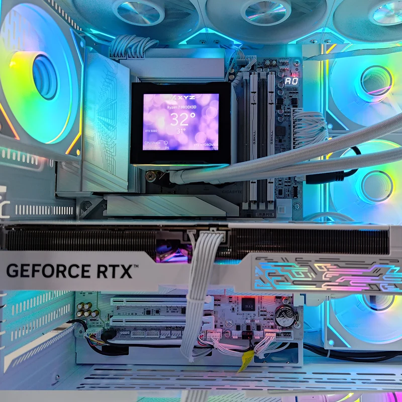 Ultra Neutron White Desktop Gaming PC | AMD Ryzen 7 9800X3D | 32GB RAM | 2TB SSD | RTX 5080 OC | Windows 11 Pro