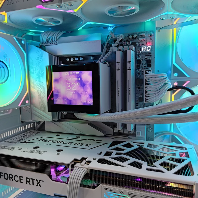 Ultra Neutron White Desktop Gaming PC | AMD Ryzen 7 9800X3D | 32GB RAM | 2TB SSD | RTX 5080 OC | Windows 11 Pro